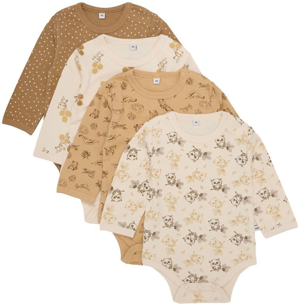 Langarmbody Body LS AOP (4-Pack)