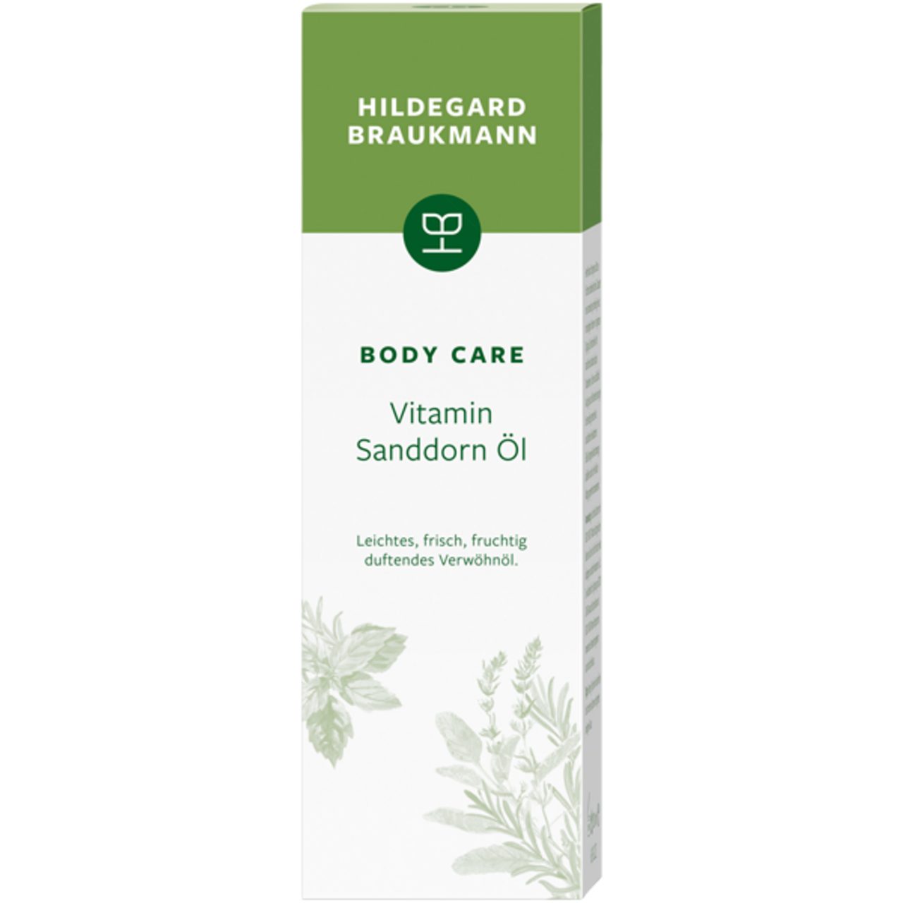 Hildegard Braukmann Bodylotion Body Care Vitamin Sanddorn Öl, Fruchtiger Duft nach Orange & wilder Wasserminze f