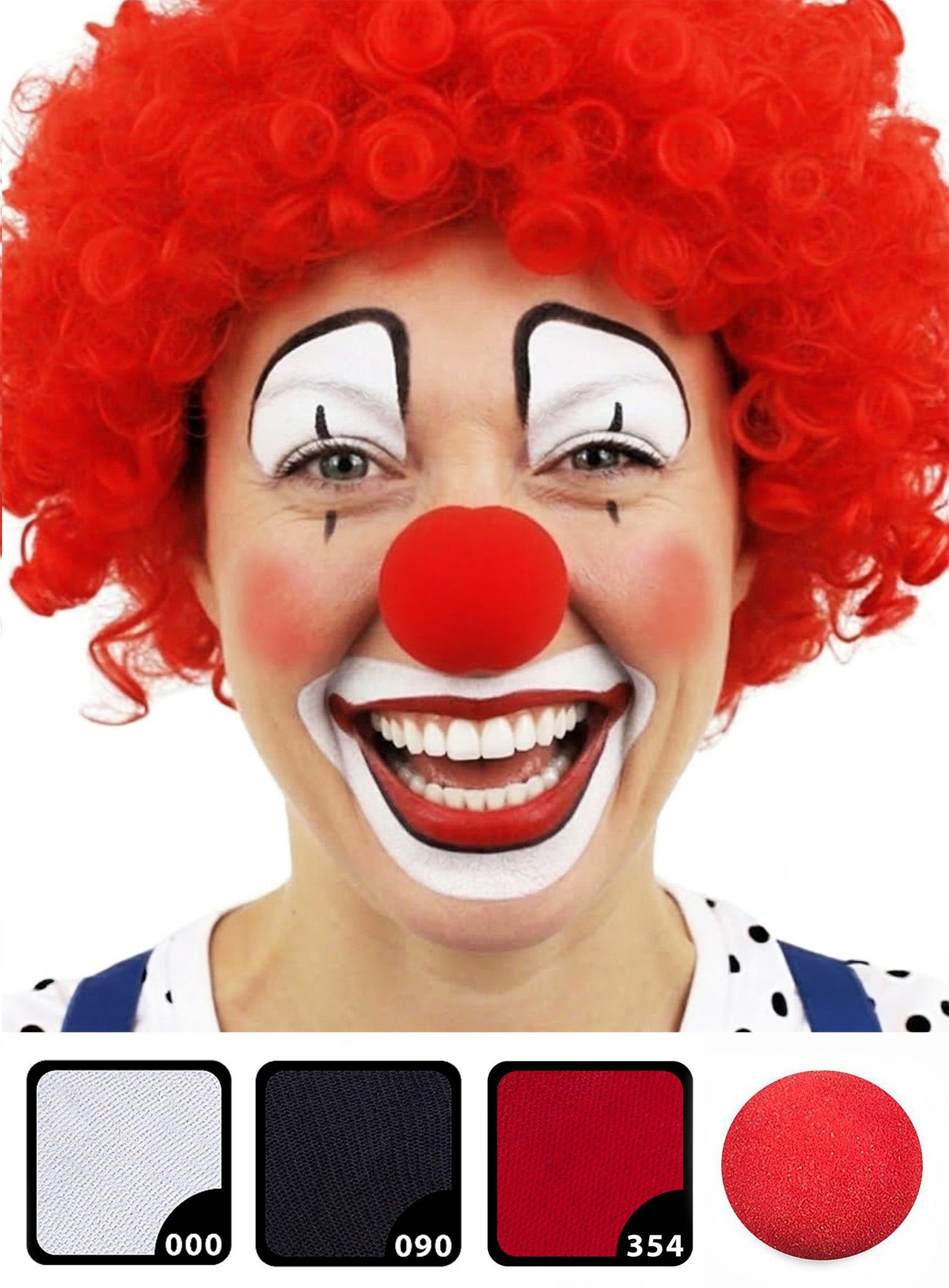 Theaterschminke Make-up Set Karneval Clown