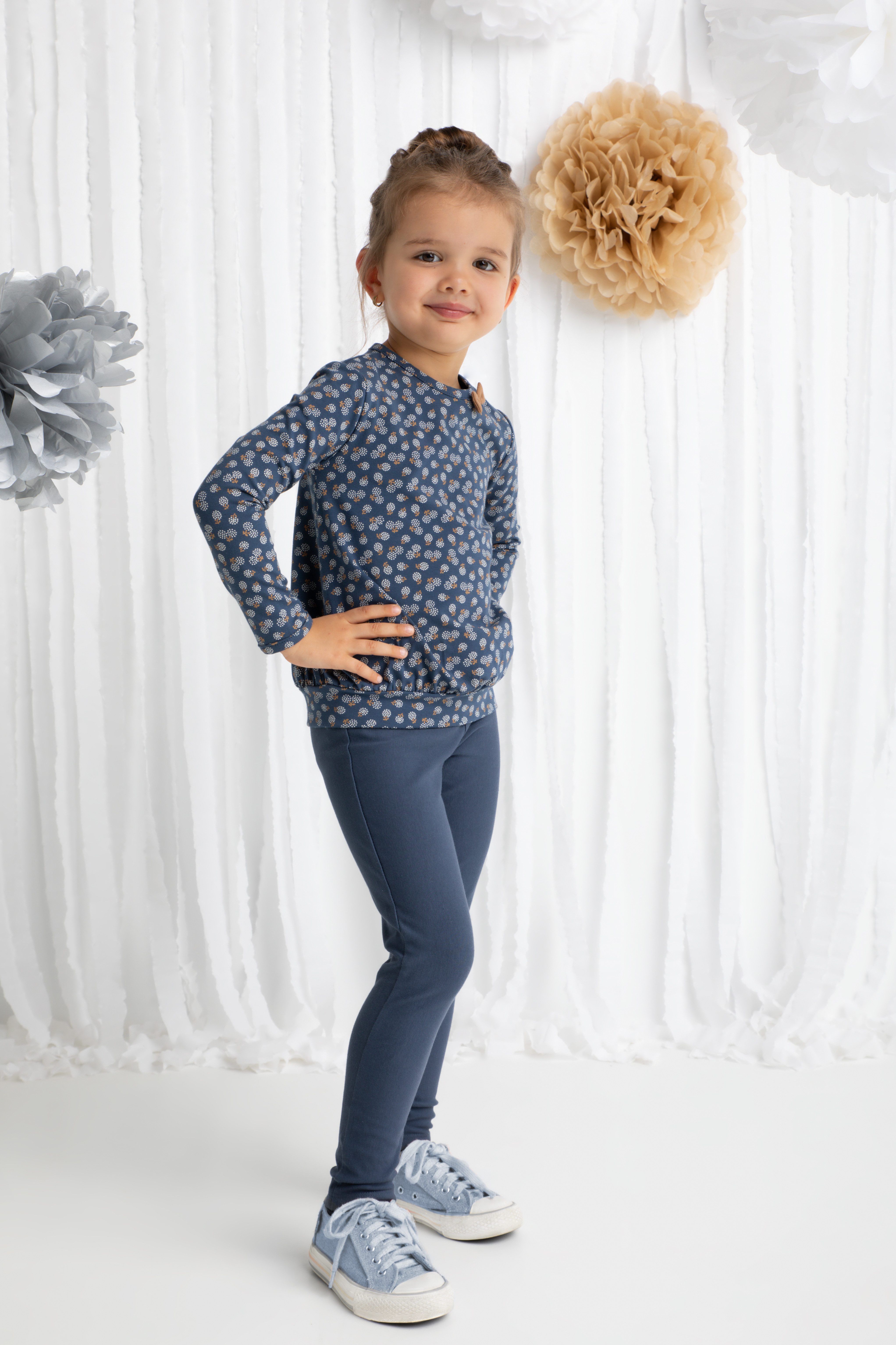 Bamar Nicol Leggings Blaue Leggings mit Taschen (179277)