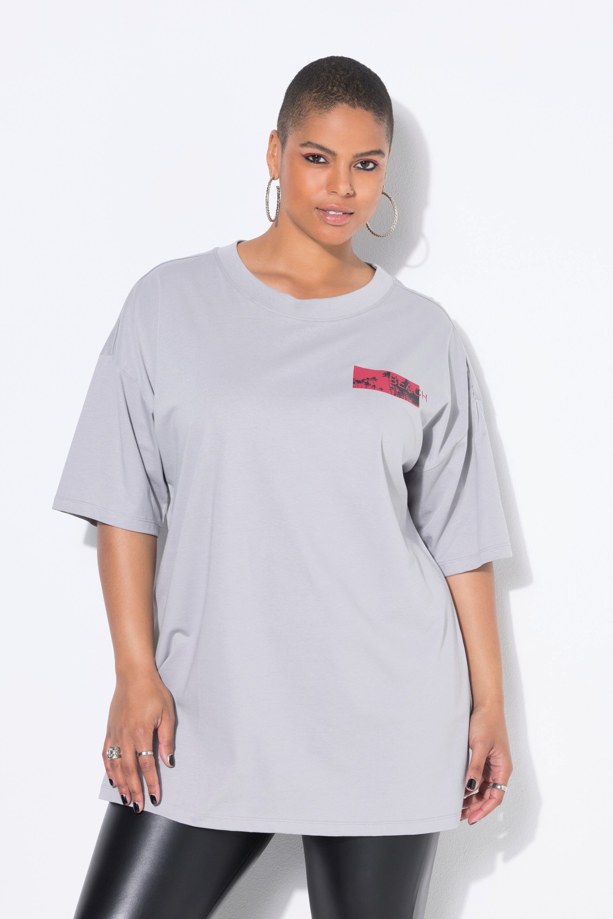 Studio Untold T-Shirt T-Shirt oversized Palmen Halbarm günstig online kaufen