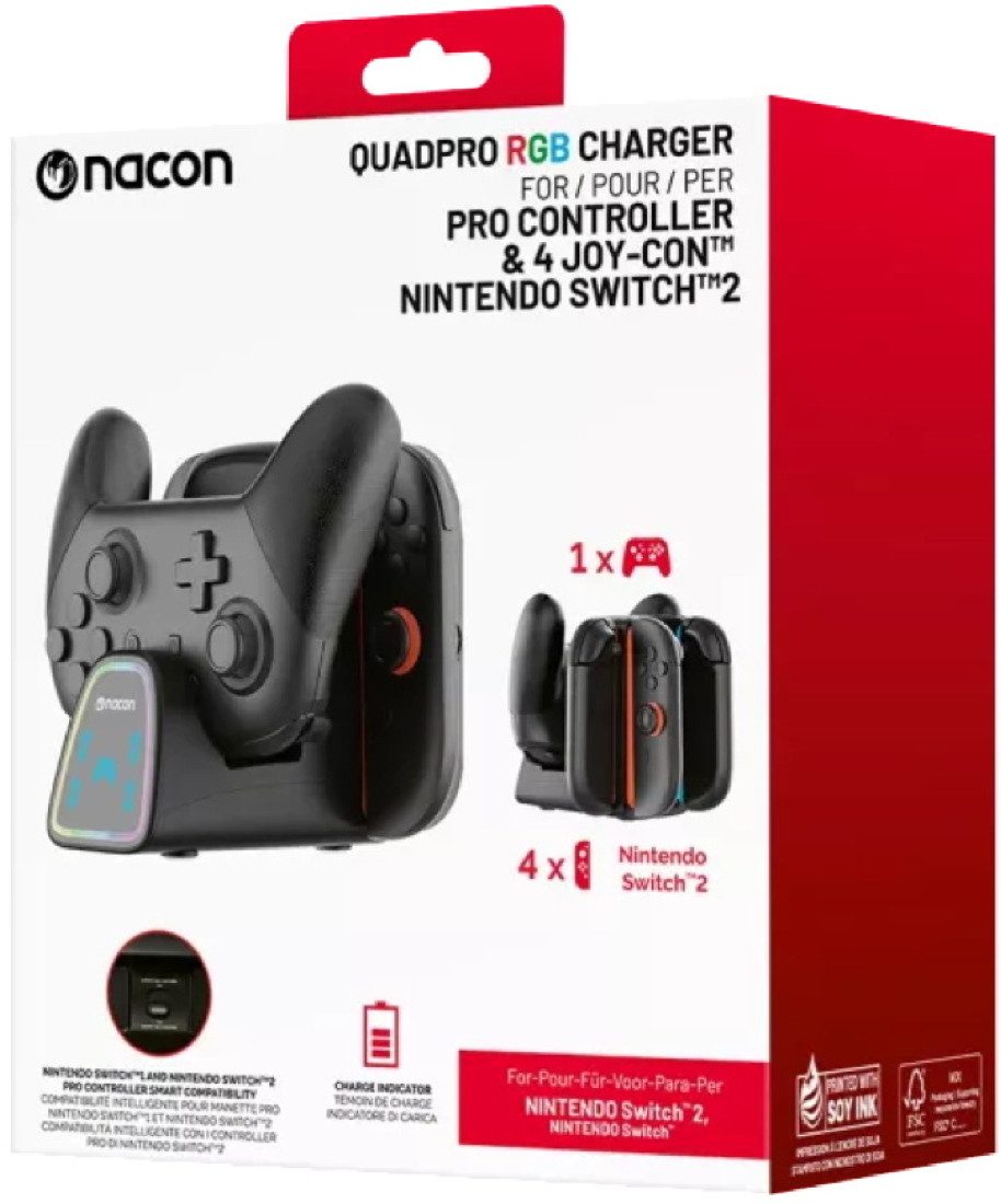 nacon Ladegerät für Nintendo Switch 2 Charging Station Pro NA029109 Zubehör Nintendo