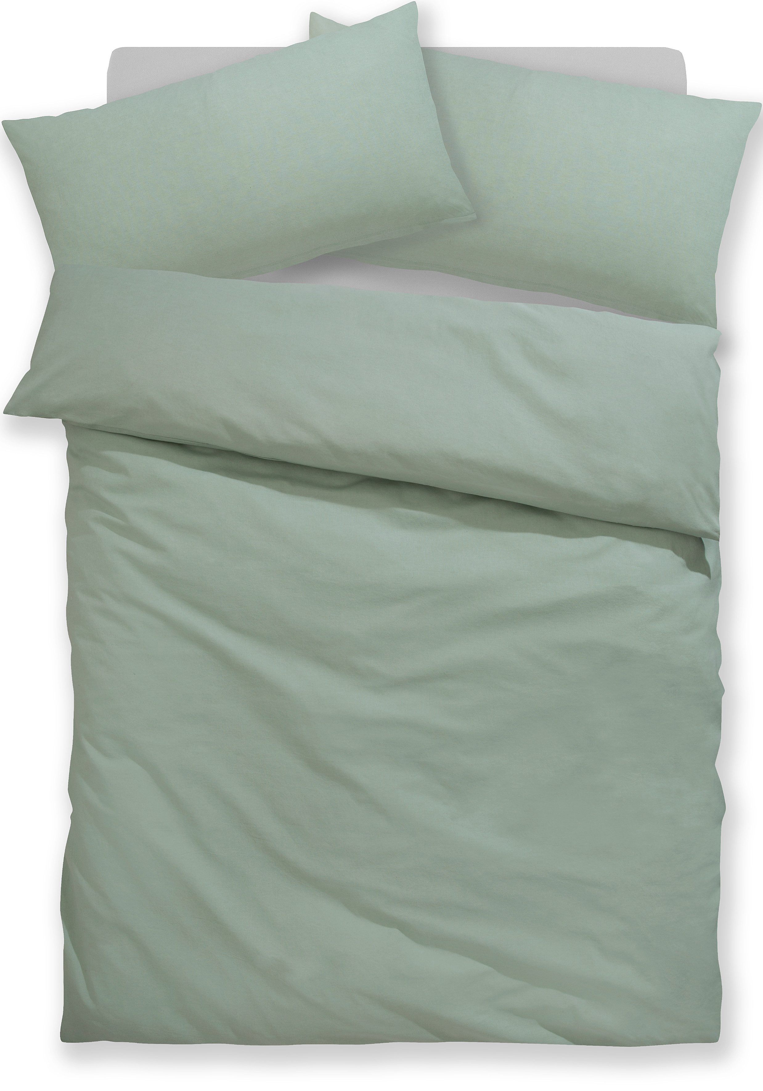 OTTO home Bettwäsche LUISA in Gr. 135x200, 155x220 u.a. Bettwäsche-Set mit Baumwolle, Baumwoll-Leinen Mix, 2 teilig, 4 Qualitäten für dein perfektes Schlafgefüh – Bild 2 von 5