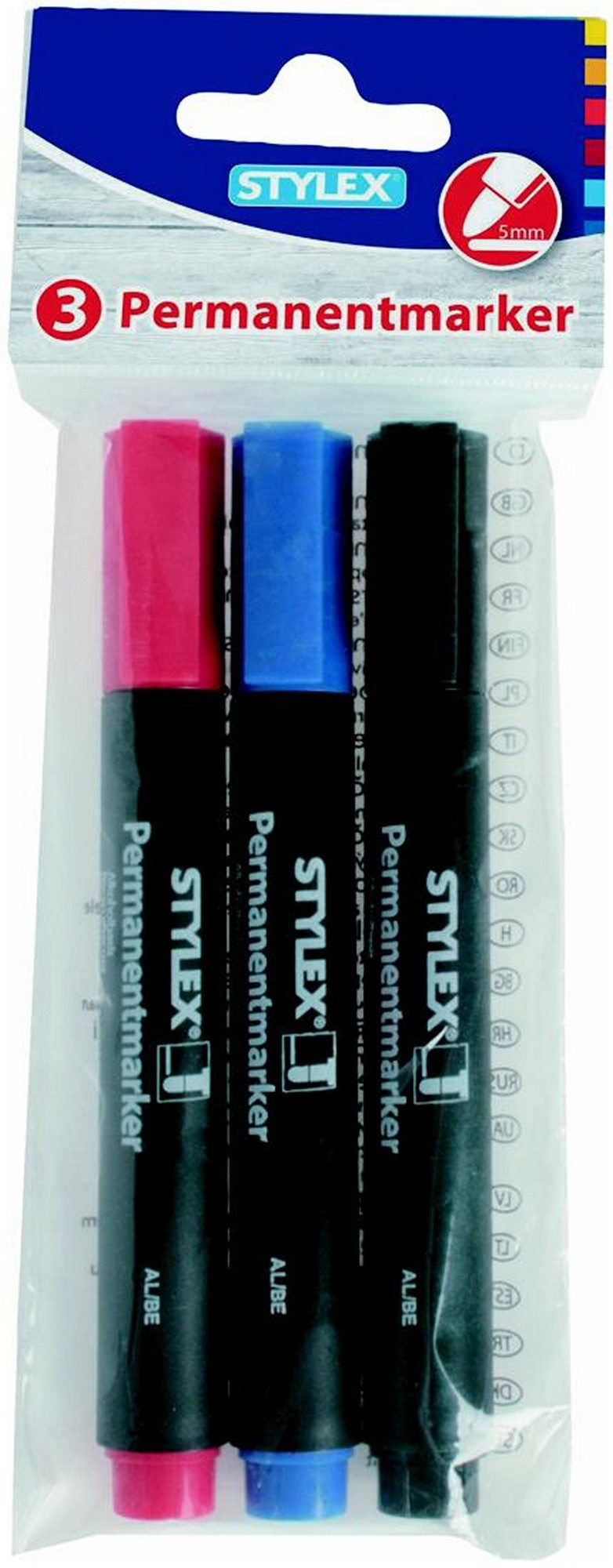 Marker 3 Permanentmarker / Farbe: je 1x blau, rot und schwarz