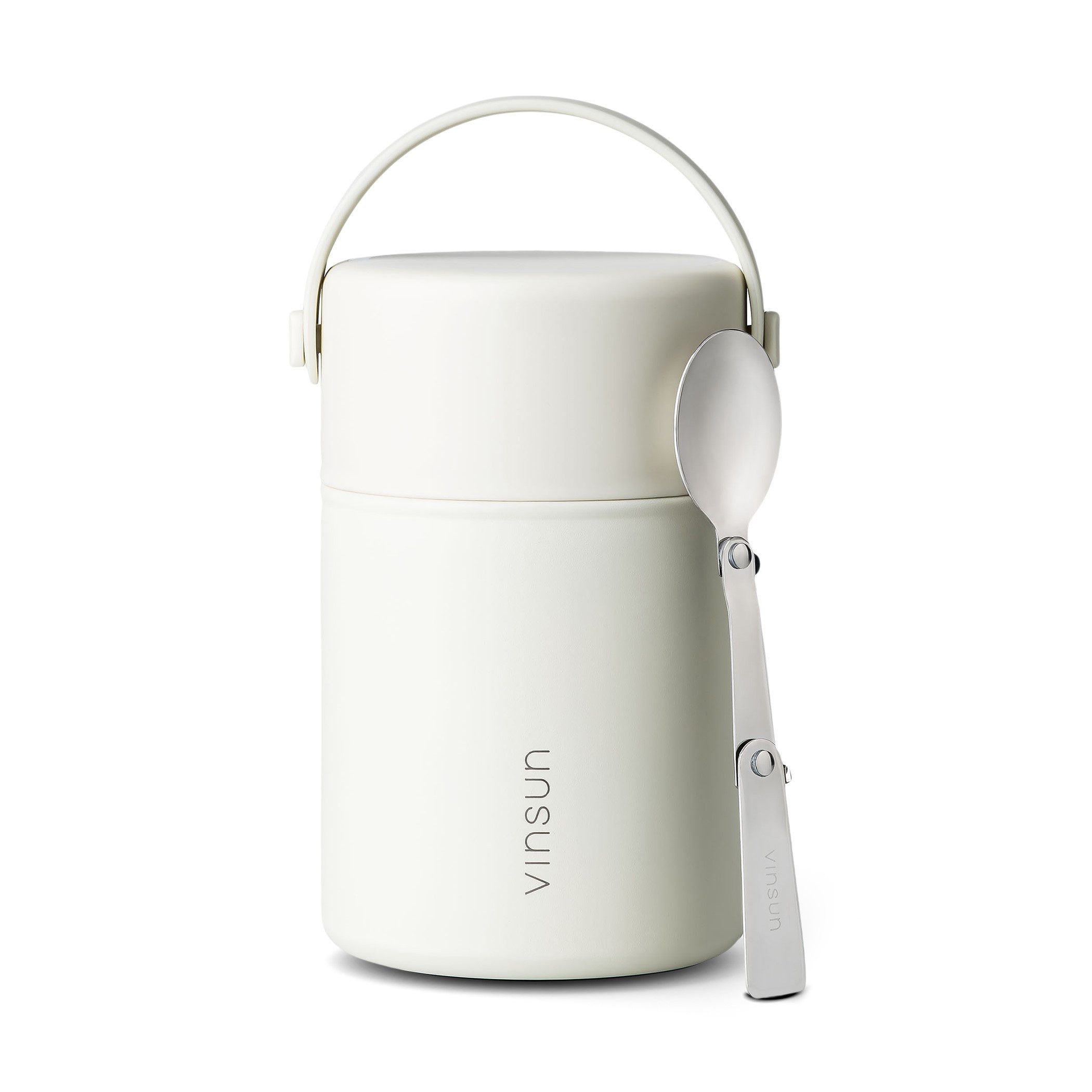 Lunchbox Thermobehälter für Essen 800ml inkl. Löffel, doppelwandig isoliert