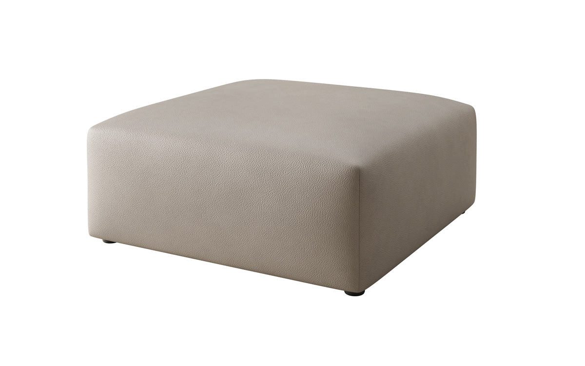 Luxusbetten24 Sitzhocker Beistellhocker 80 cm Snug, mit hochwertigem Lederbezug