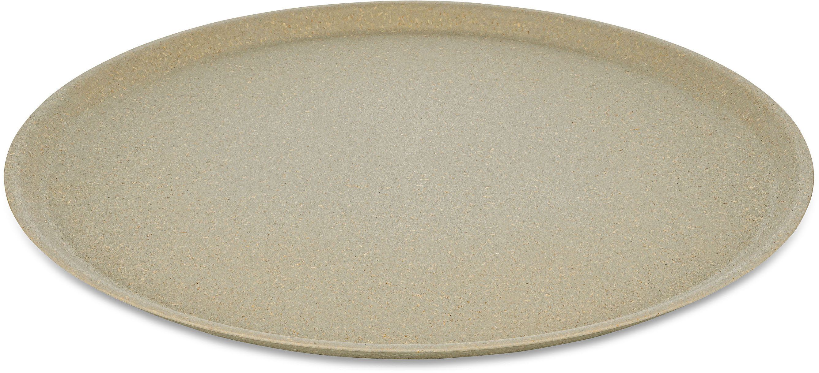 KOZIOL Speiseteller CONNECT PLATE Ø 25,5 cm, aus biozirkulärem Material, (4 St), Teller Set, Spülmaschinengeeignet und melaminfrei, Made in Germany