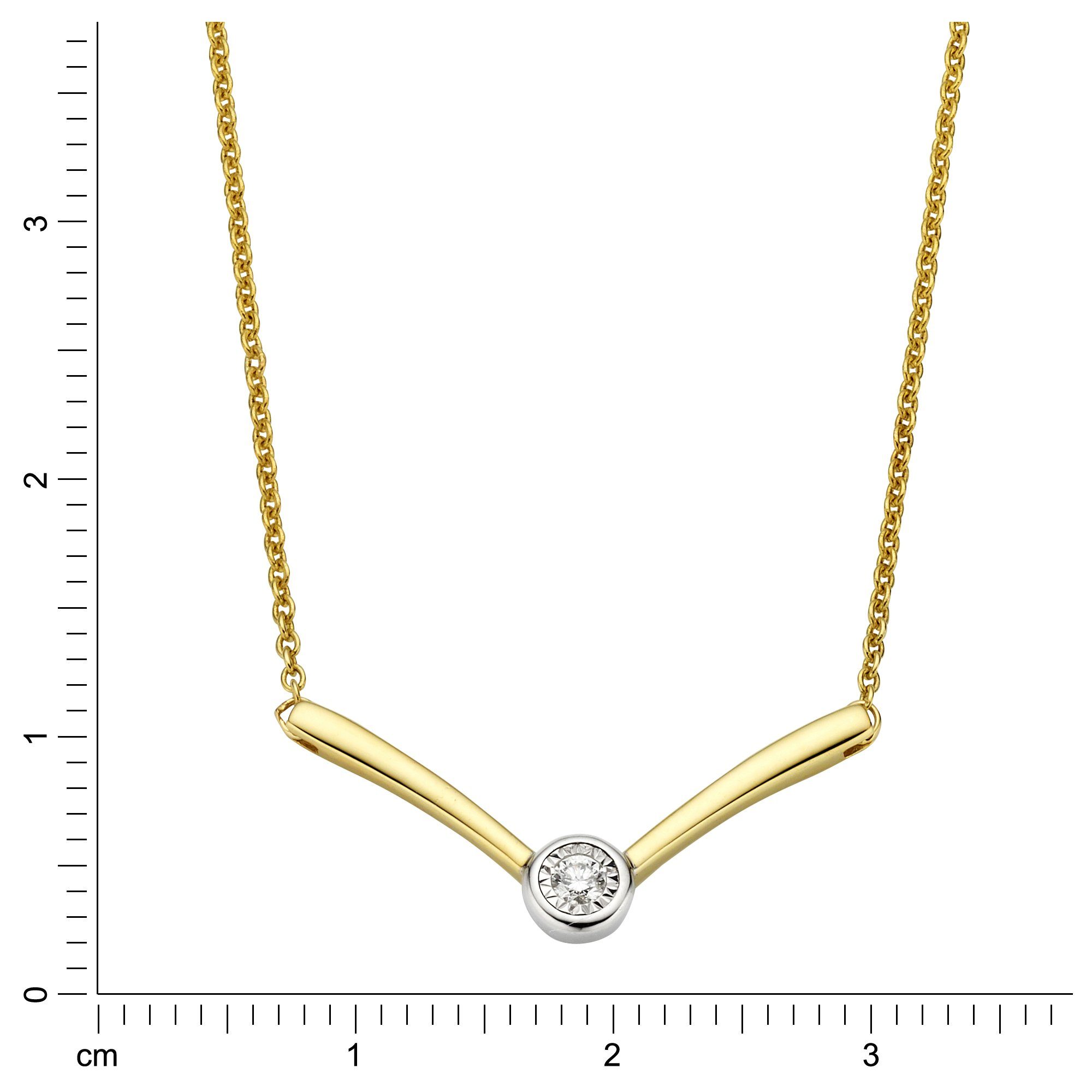 Diamonds by Ellen K. Collierkettchen Gold 375 mit Brillant 0,03ct.