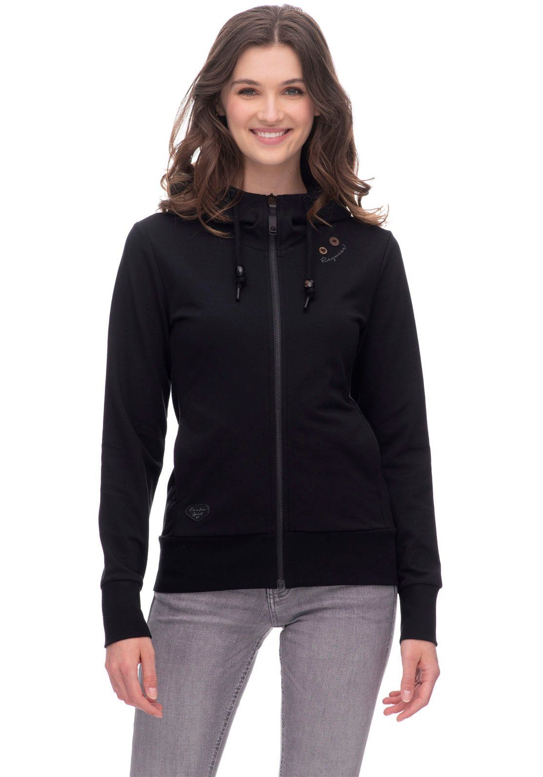 Sweatjacke Ragwear CORE BLACK PAYA