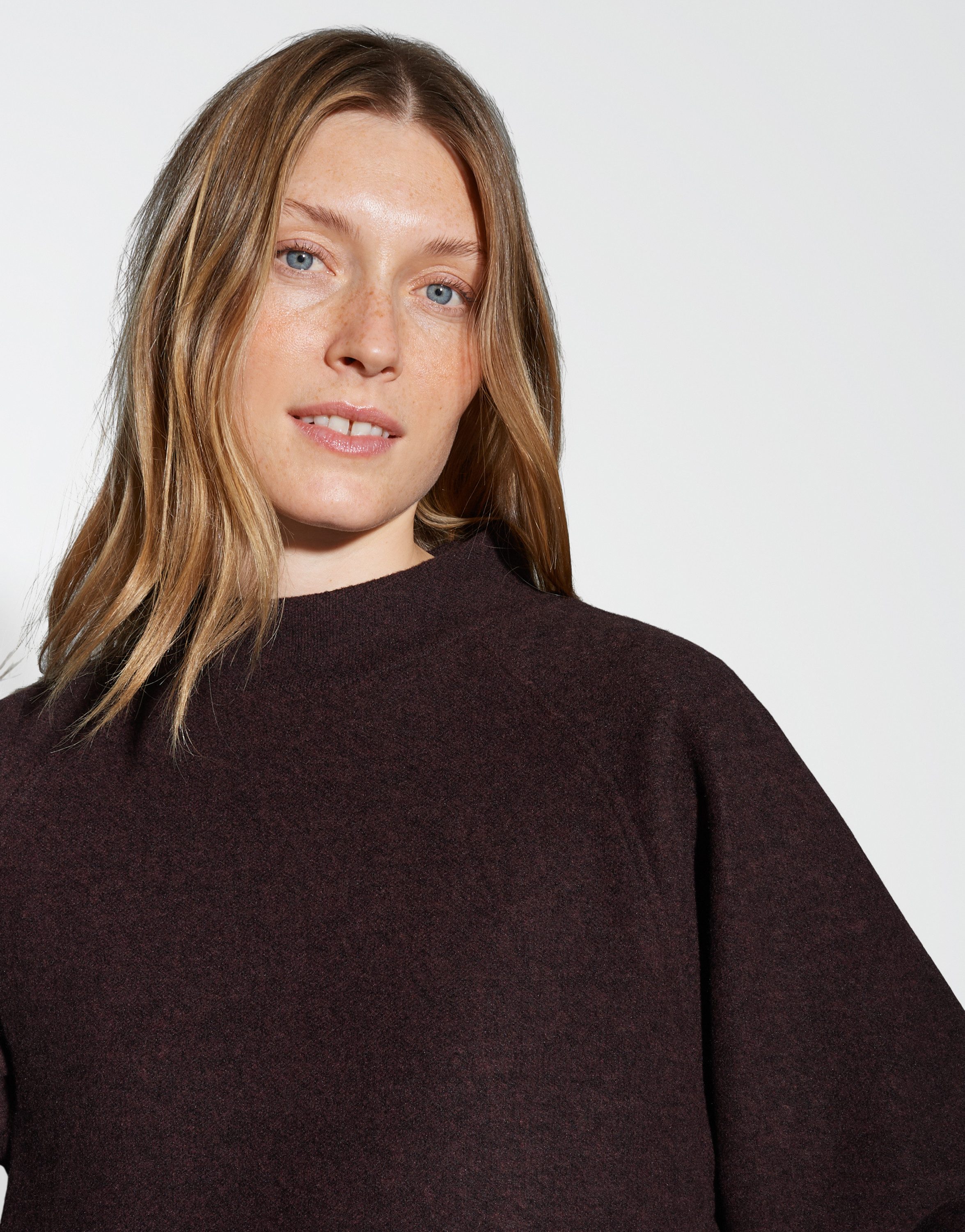 OPUS Sweatshirt GRAPINA Loose mit feiner Fleeceoptik