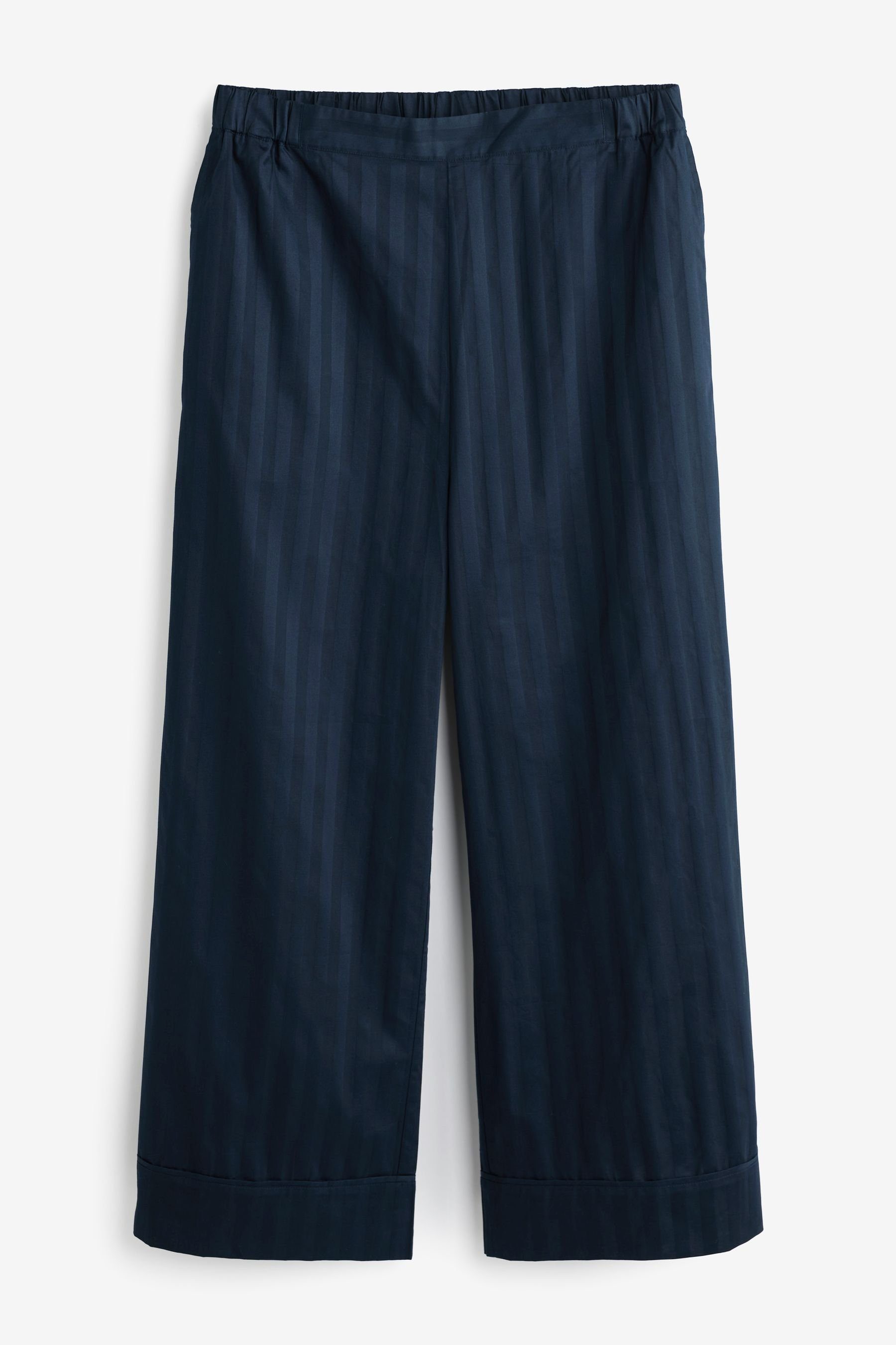 Next Pyjama Luxe Premium Pyjama-Set tlg) aus (2 Baumwolle Blue Navy