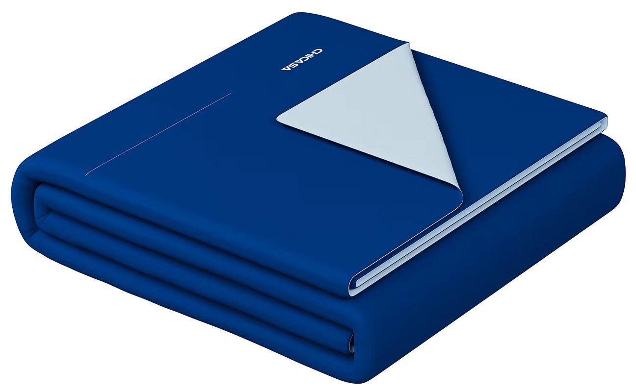 CHICASA Microfaserbettdecke Duo-Wende-Sommerdecke inkl. Gratis-Schlafmaske, waschbar, Füllung: Mikro-Luftkanäle + Y-förmige Naia-Fasern für optimale Luftzirkulation, Größen: 135×200 / 140×200 / 155×220 / 200×200 / 200×220 cm