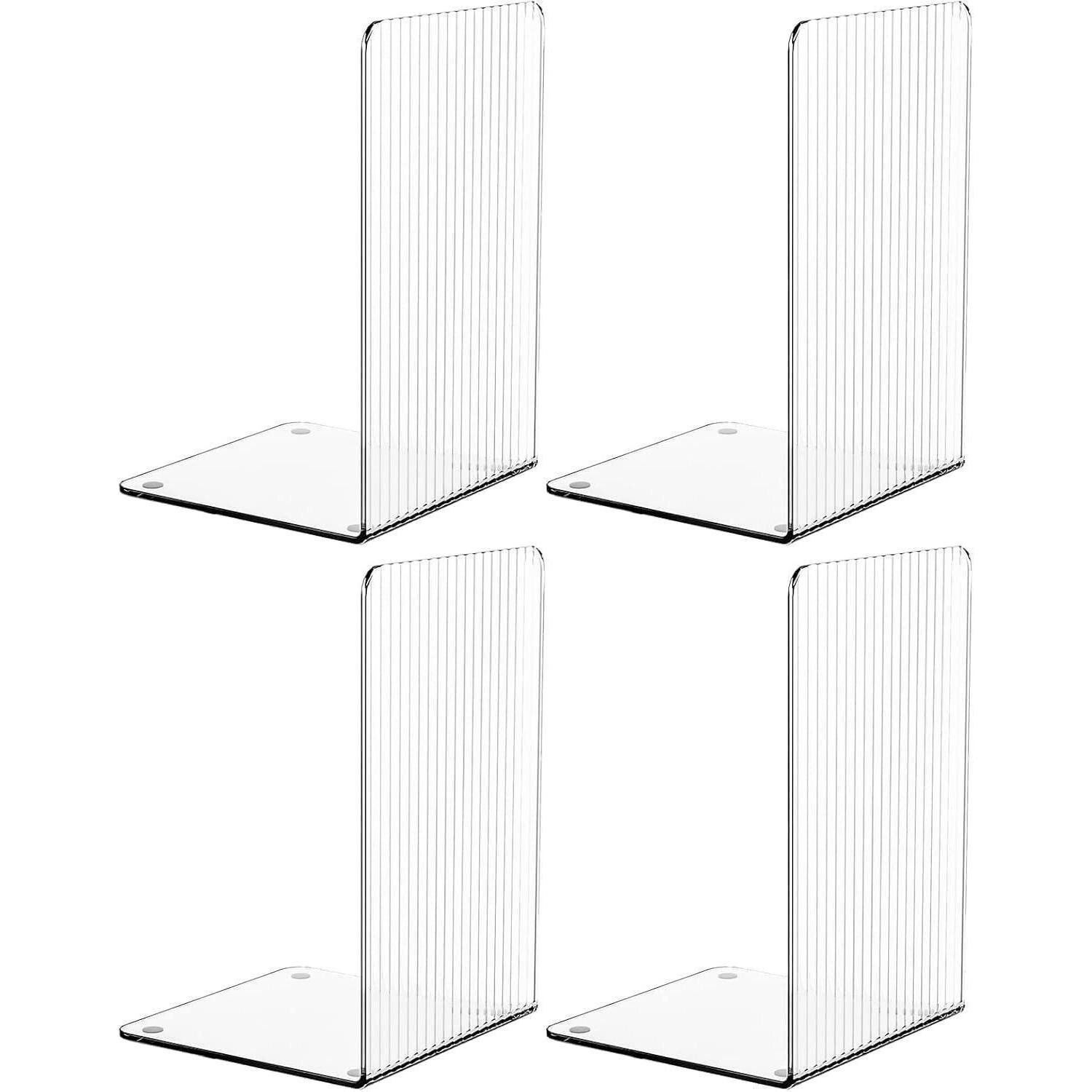 LuxusKollektion Buchstütze Buchstützen Acryl Buchständer Büro Schule Bibliothek 18cm 12 cm 12.1cm