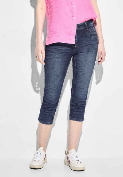 Cecil 3/4-Jeans mit Used-Look-Waschung