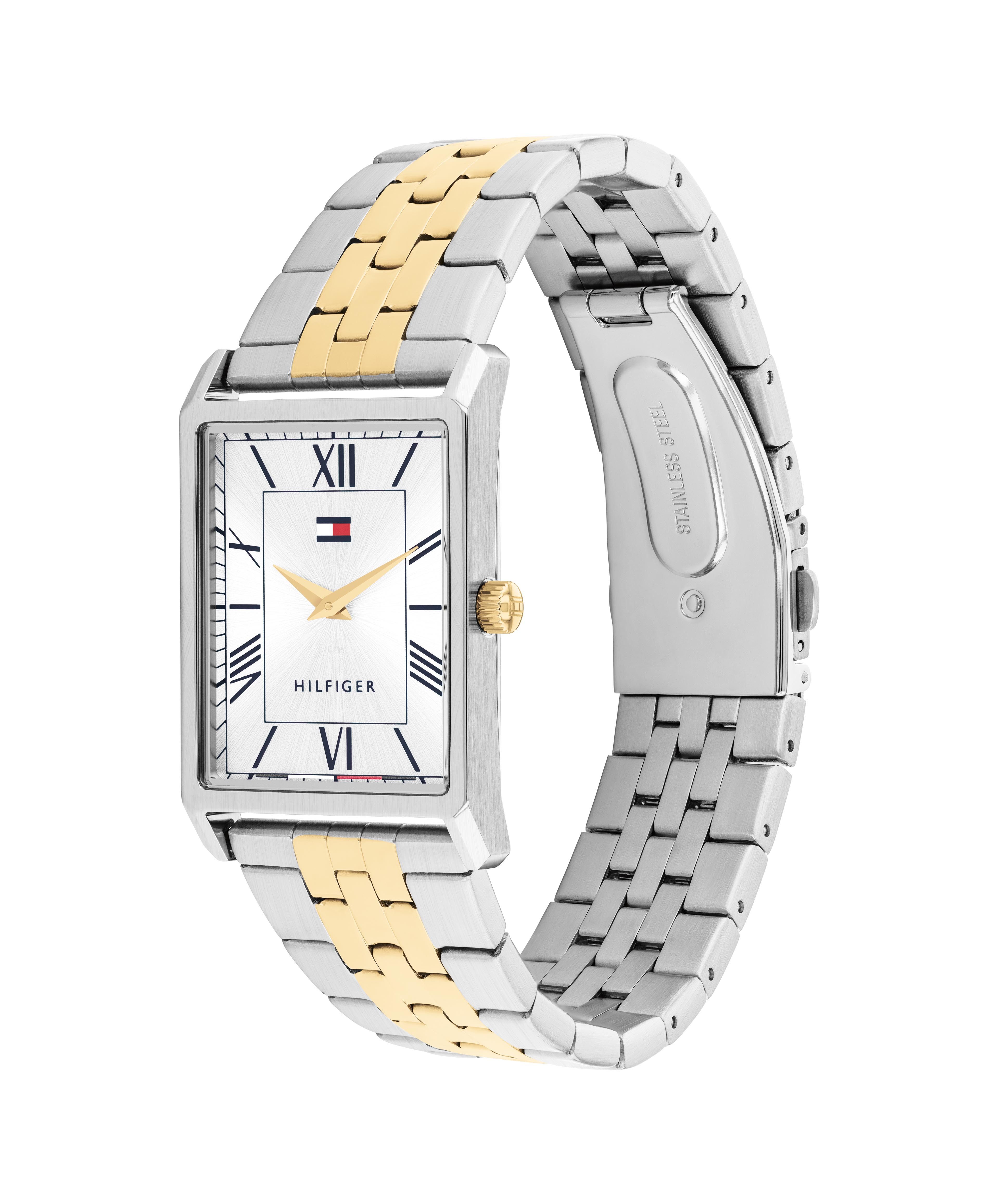Tommy Hilfiger Quarzuhr Ben 1710774, Armbanduhr, Herrenuhr, Edelstahlarmband, analog