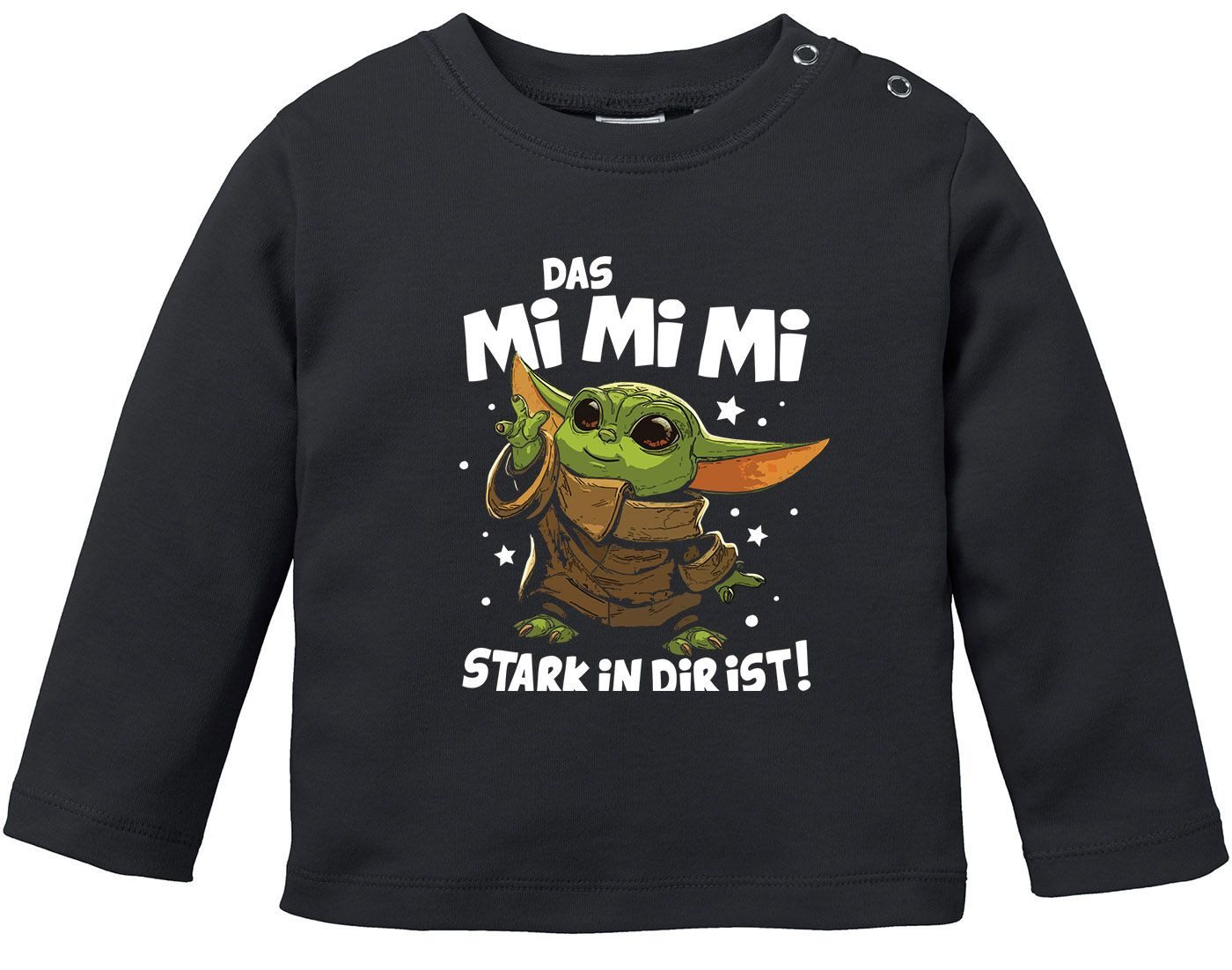 Rundhalsshirt Baby Langarmshirt Das Mimimi stark in dir ist.Parodie lustiger Spruch