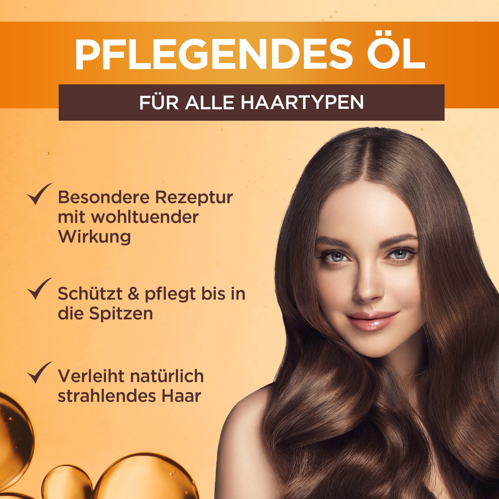 GARNIER Haaröl GARNIER WAHRE SCHÄTZE ARGAN & CAMELIA ÖL, für trockenes Haar, mit Argan- und Kamelien-Öl, flüssige Textur