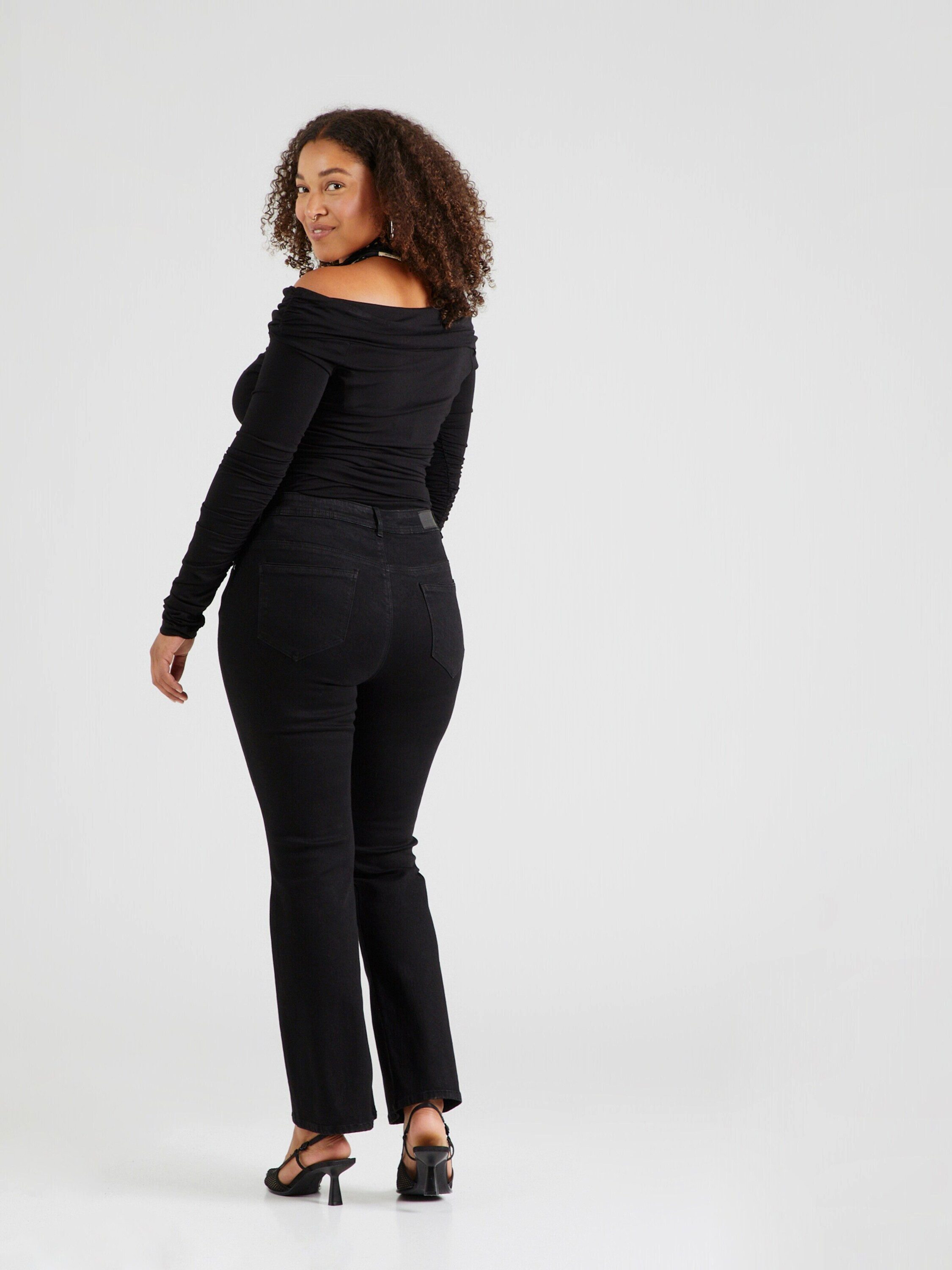 ONLY CARMAKOMA Schlagjeans CARSally (1-tlg) Plain/ohne Details günstig online kaufen