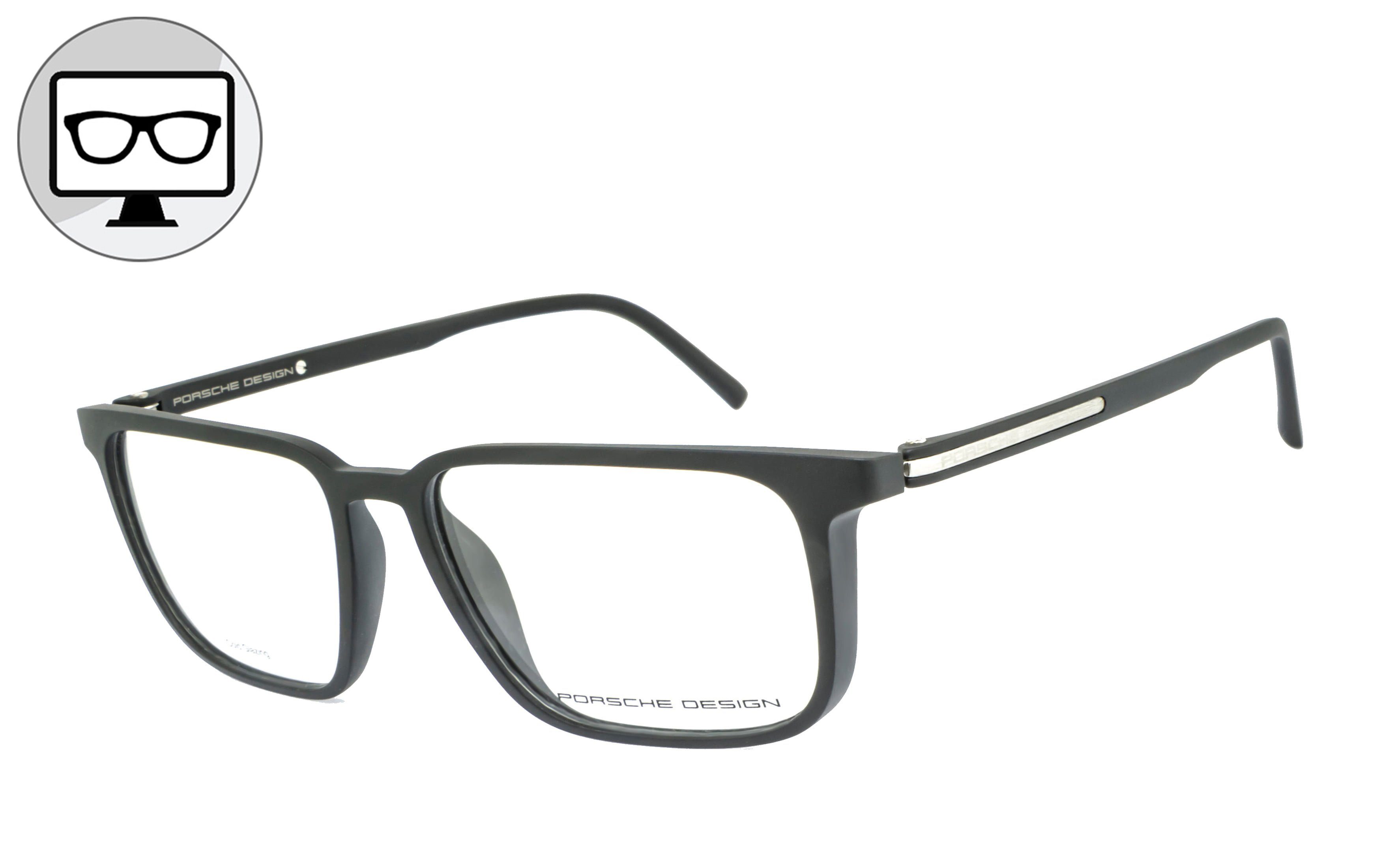 PORSCHE Design Brille Blaulichtfilter Brille, Blaulicht Brille, Bildschirmbrille, Bürobrille, Gamingbrille, ohne Sehstärke | Brillengestelle