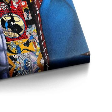 DOTCOMCANVAS® Leinwandbild Batman vs. Spider-Man, Leinwandbild Batman vs Spider-Man Comic Cartoon Wandbild interior