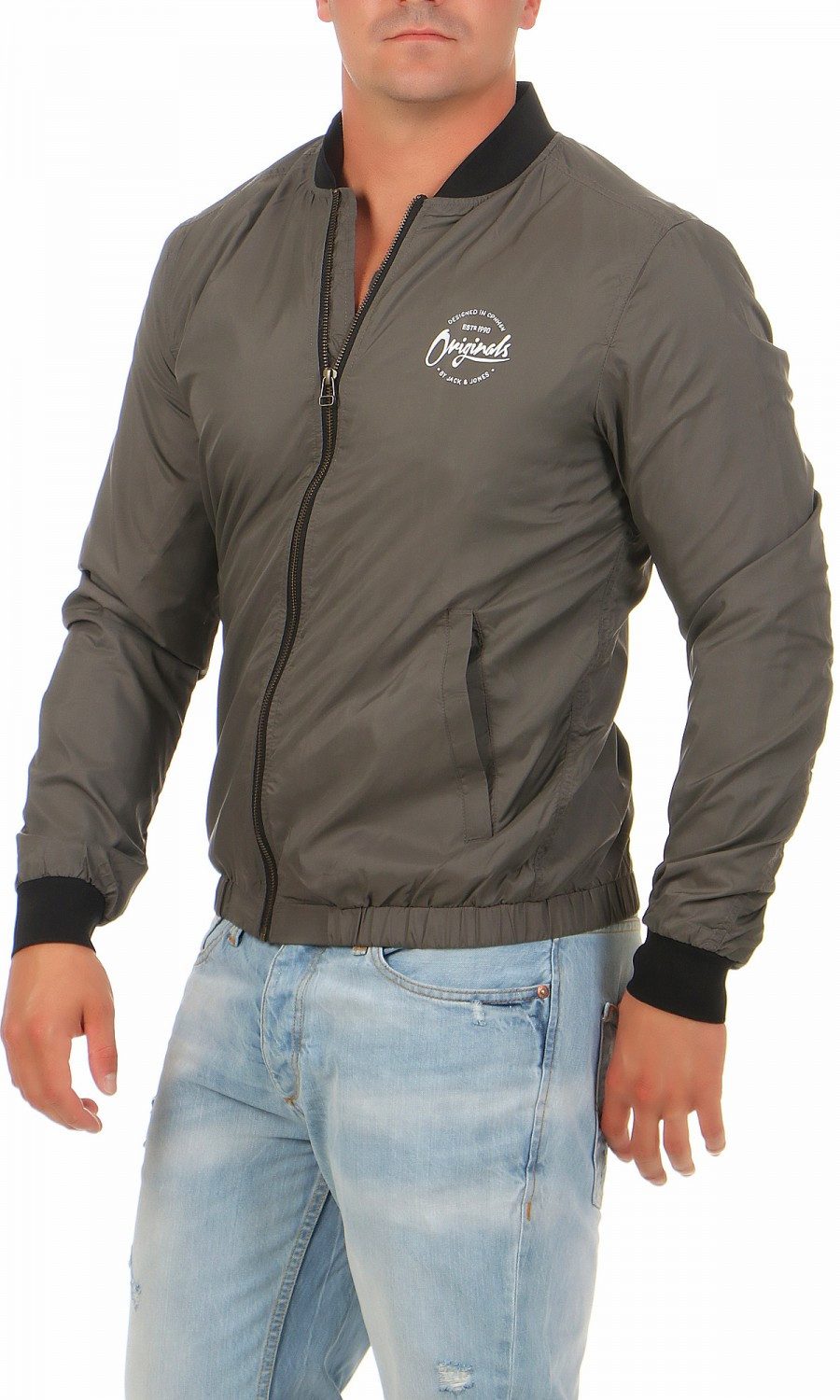 Jack & Jones Parka Jack & Jones Brave Light Bomber Jacket Herren Jacke – M
