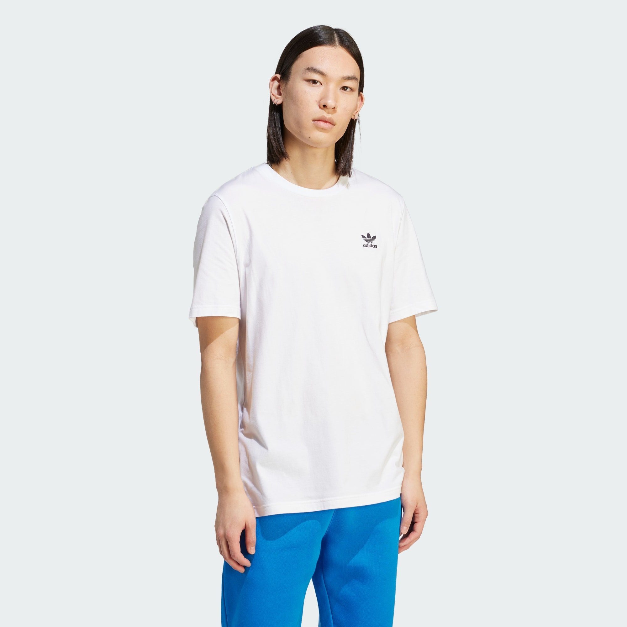 adidas Originals T-Shirt TREFOIL ESSENTIALS T-SHIRT White / Black