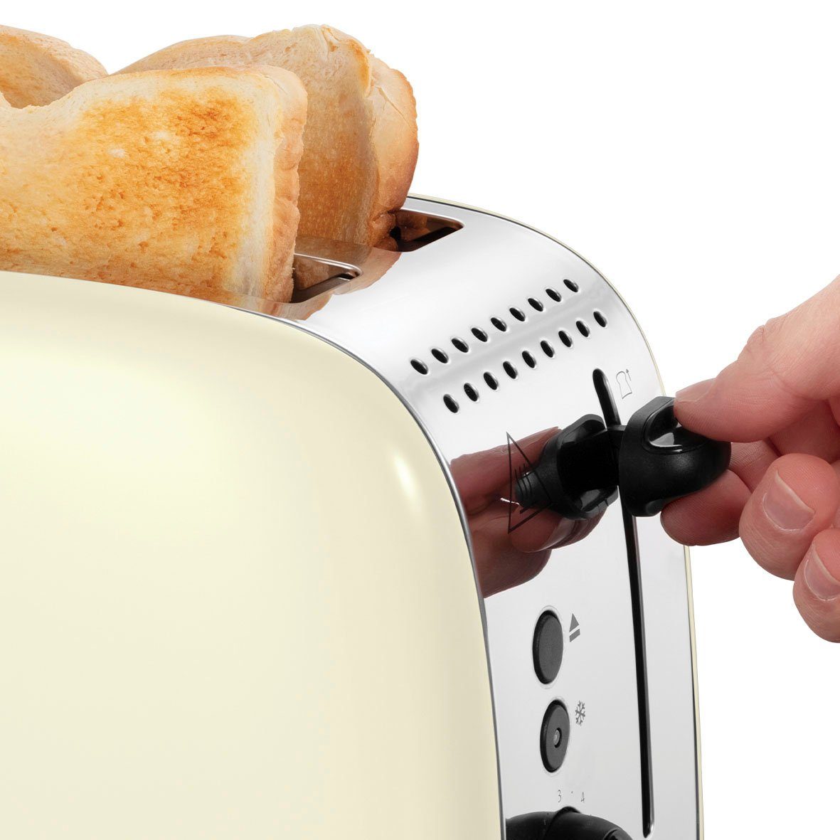 2 RUSSELL Plus Colours Toaster lange Scheiben, 2 26551-56, HOBBS 1600 W Schlitze, für