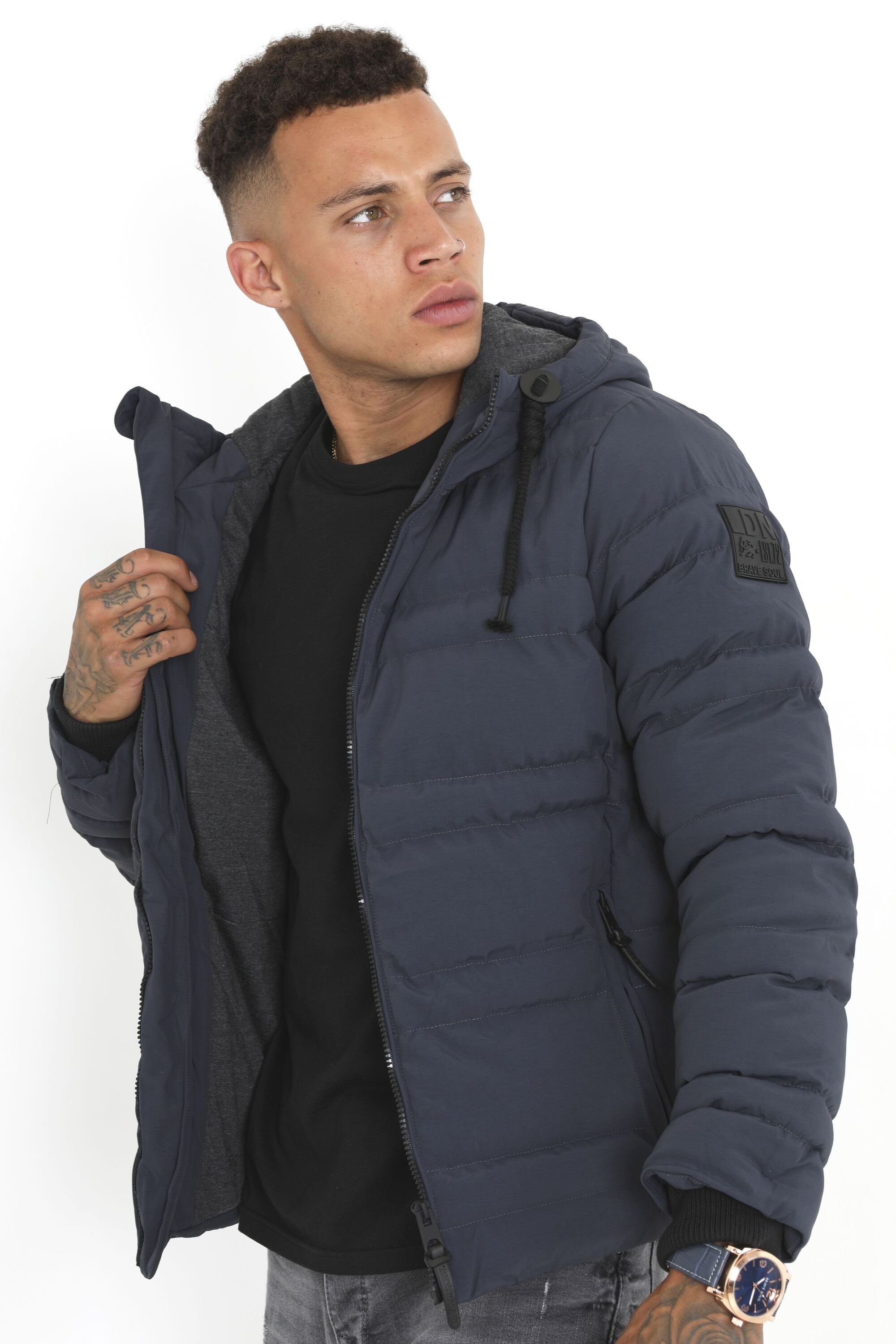 Winterjacke Soul navy BOBBIE Steppung mit Brave