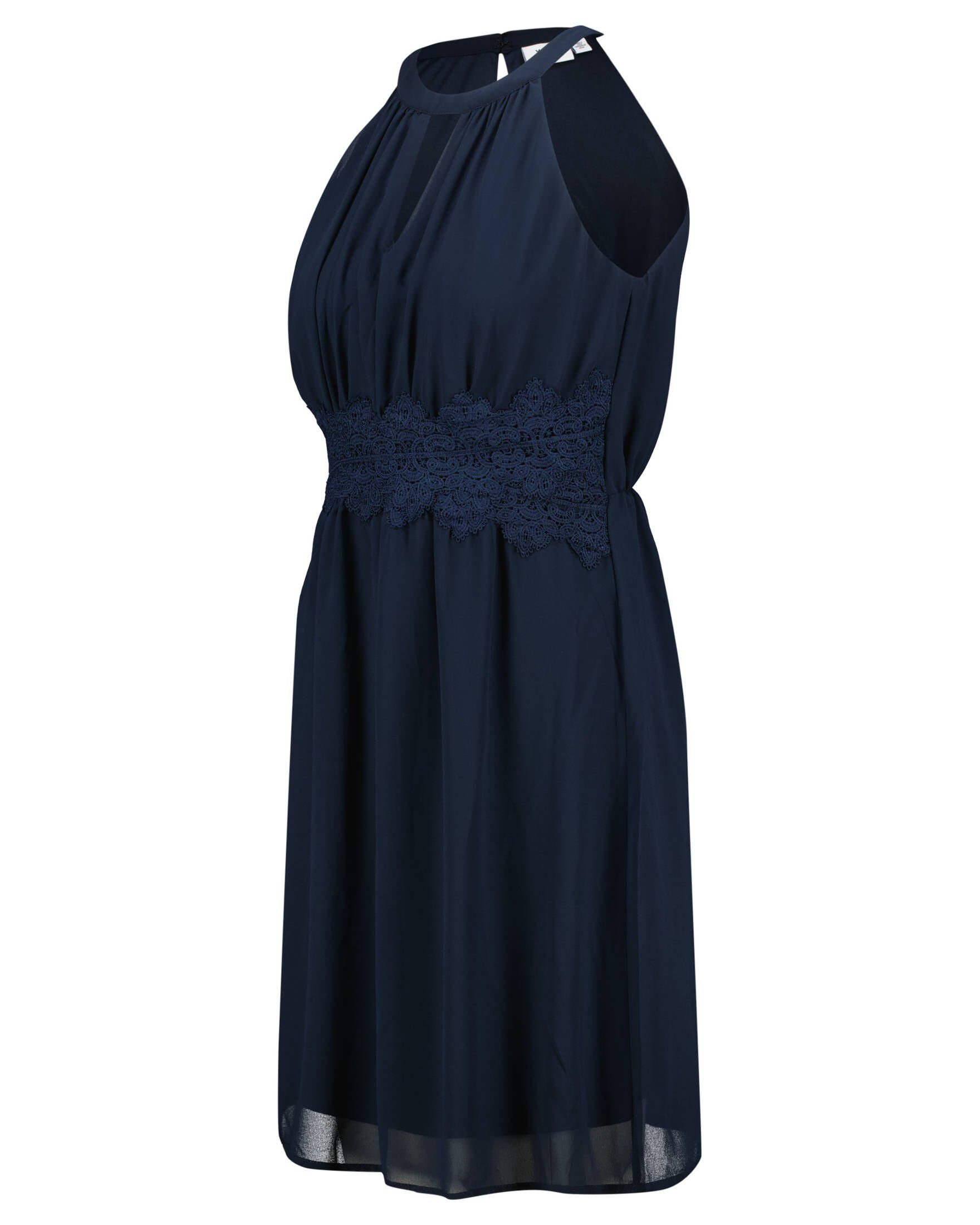 DRESS Damen (28) Cocktailkleid Vila HALTERNECK (1-tlg) düne VIMILINA Cocktailkleid