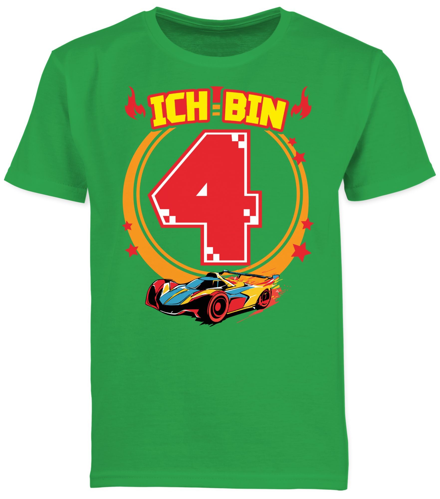 T-Shirt Ich bin 4 - Rennauto