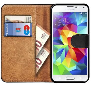 CoolGadget Handyhülle Book Case Handy Tasche für Samsung Galaxy S5 Mini 4,5 Zoll, Hülle Klapphülle Flip Cover für Samsung S5 Mini Schutzhülle stoßfest
