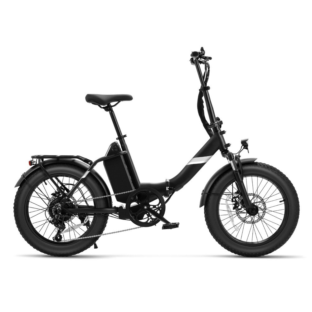 Touroll E-Bike S3 20 Zoll Elektro‑Fat‑Faltfahrrad, 7 Gang Shimano, Heckmotor, 468 Wh, 25 km/h, abnehmbarer Akku, 250 W Nennleistung, 20"×3,0" Fat‑Reifen