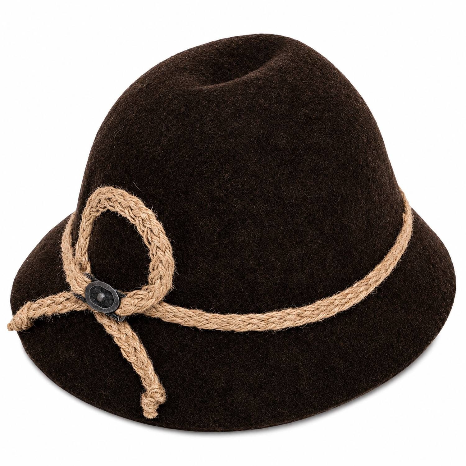 Isar-Trachten Trachtenhut Kinder Trachtenhut mit Zierband 60102, Lodenhut -