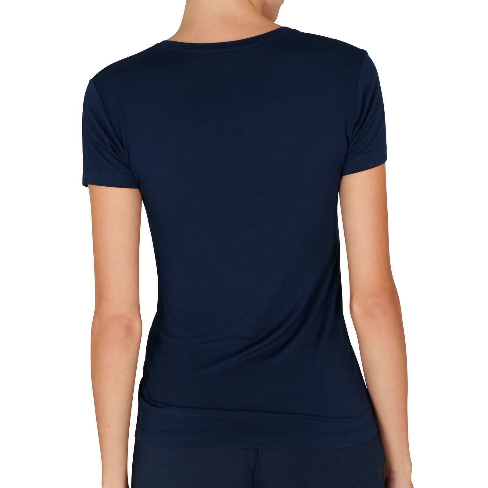 Emporio Armani T-Shirt T-Shirt mit einem Logo aus Strasssteinchen