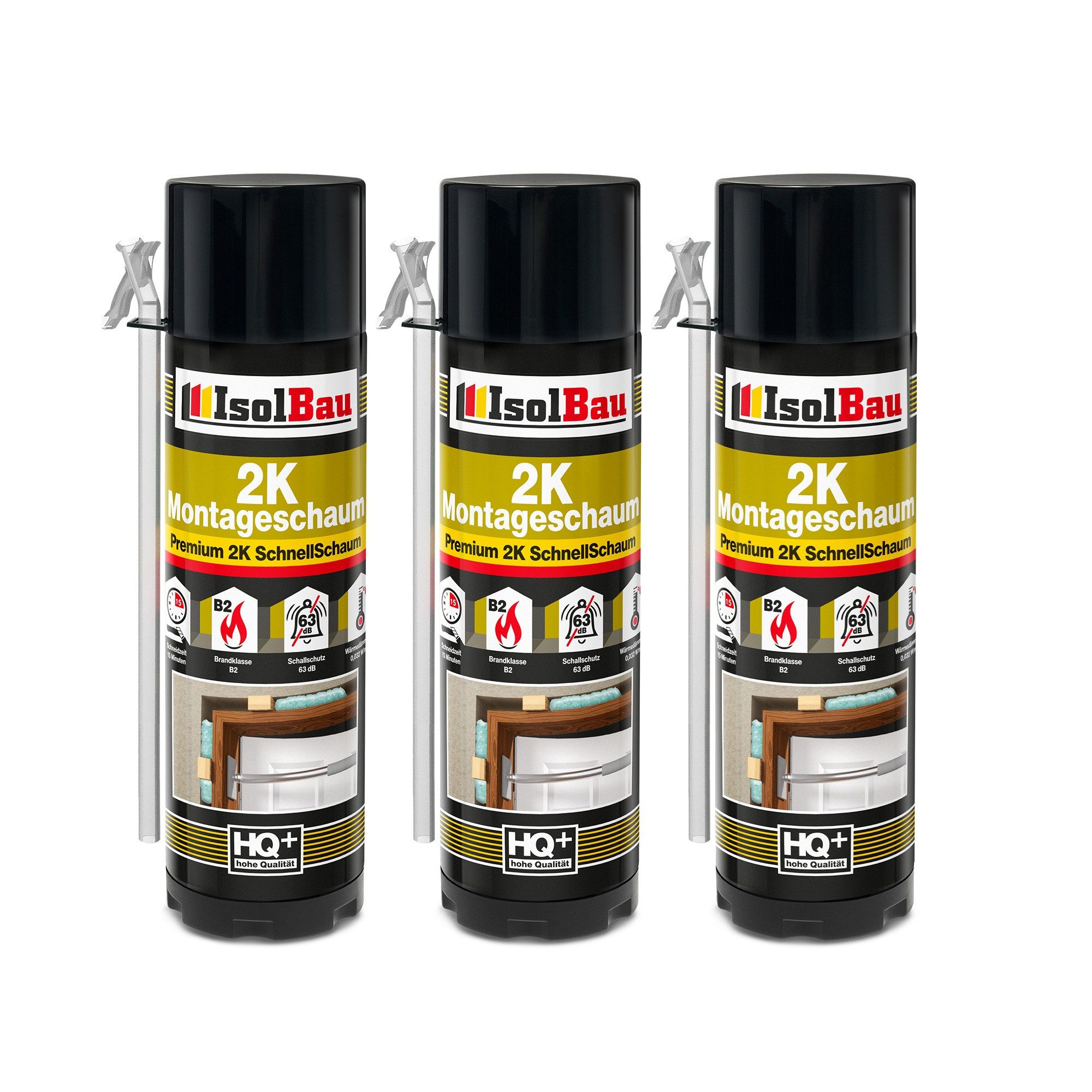None Fenster 2K Montageschaum 3 x 400ml Türschaum, Fenster, Dämmung & Monta günstig online kaufen