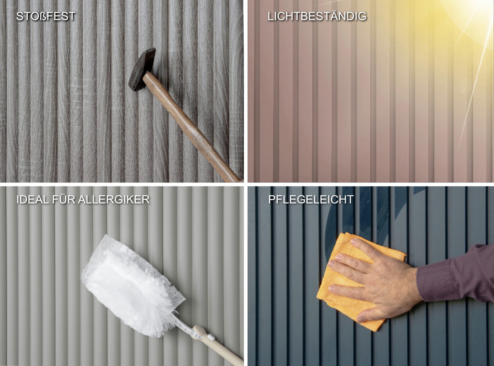 Hexim Wanddekoobjekt Start / Abschlussprofil Wave De Luxe Black Lead (Wave Lamellen 2,75m MDF Lamellenwand Wandpaneele Lamellenverkleidung Wandverkleidung Akusiktpaneele Holzpaneele Natur Holz (1 Start / Abschlussprofil, Wave De Luxe Black Lead)