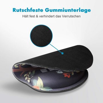 FELIXLEO Gaming Mauspad Ergonomisches Mauspad Handgelenkauflage Mousepad Memory Schaum