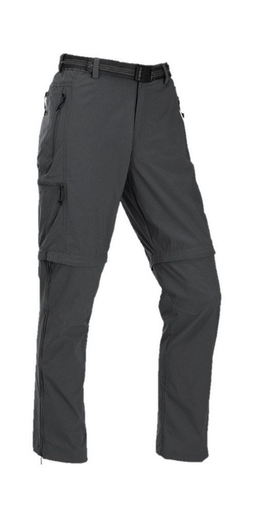 Maul Trekkinghose Quebec XT T-Zipp-Off (lange Hose und Bermudas in einem) dunkelgrau