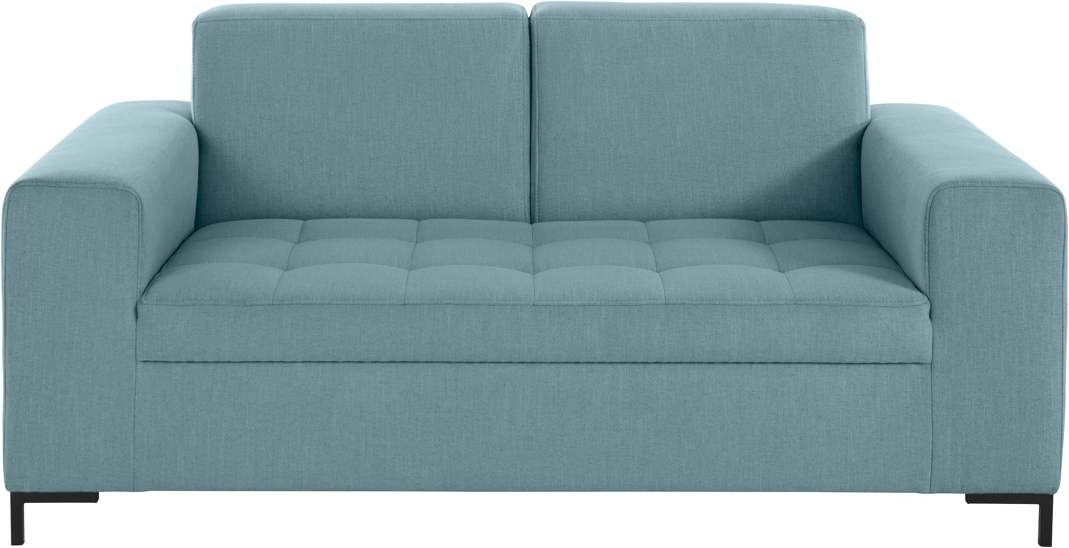 OTTO products 2-Sitzer Grazzo, hochwertige Stoffe aus recyceltem Material, Steppung im Sitzbereich