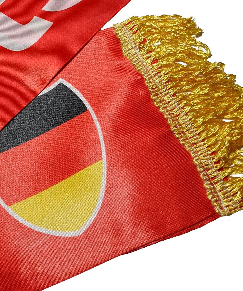 Karneval-Klamotten Kostüm WM 2026 Schal Deutschland Fußball Fan Item, Weltmeisterschaft WM EM Party Germany Supporter Nationalmannschaft