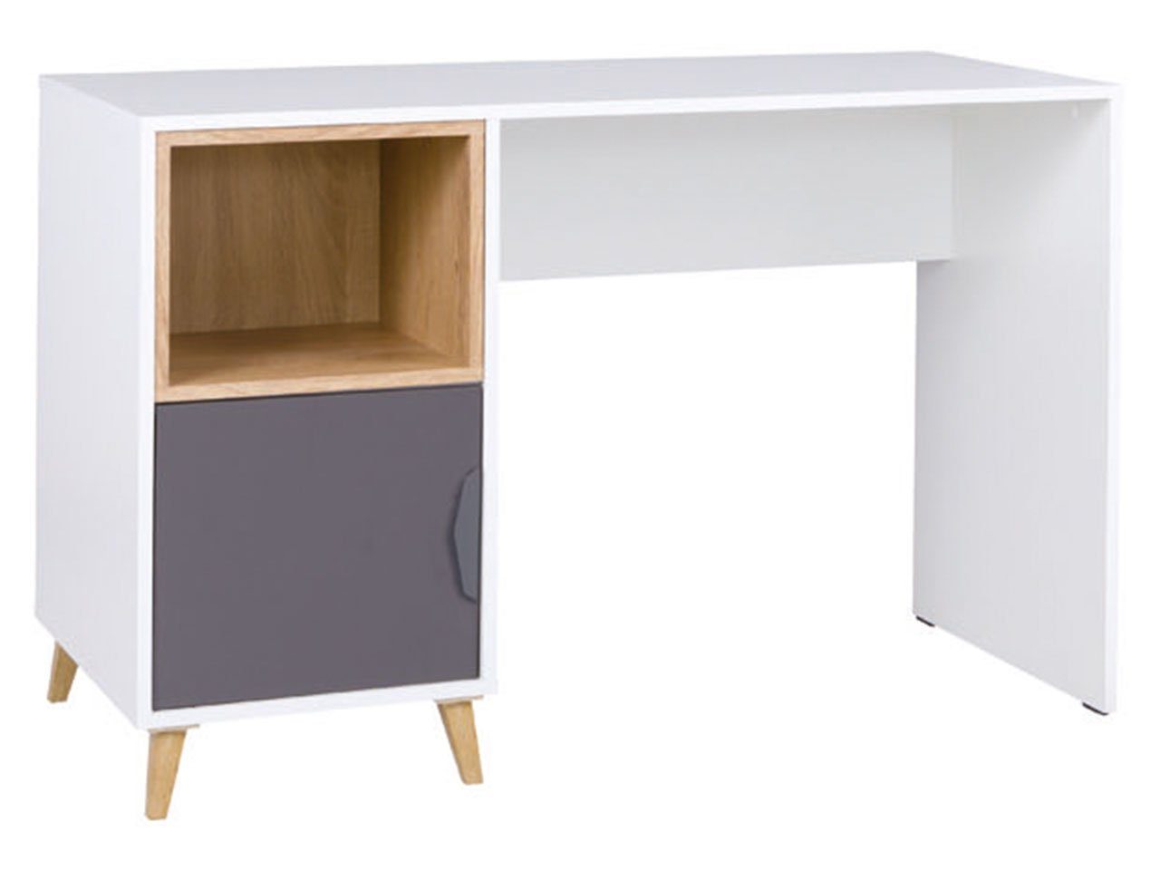 MIRJAN24 Schreibtisch Joker 14 (mit Drehtür), Skandinavisch, 120x55x76 cm