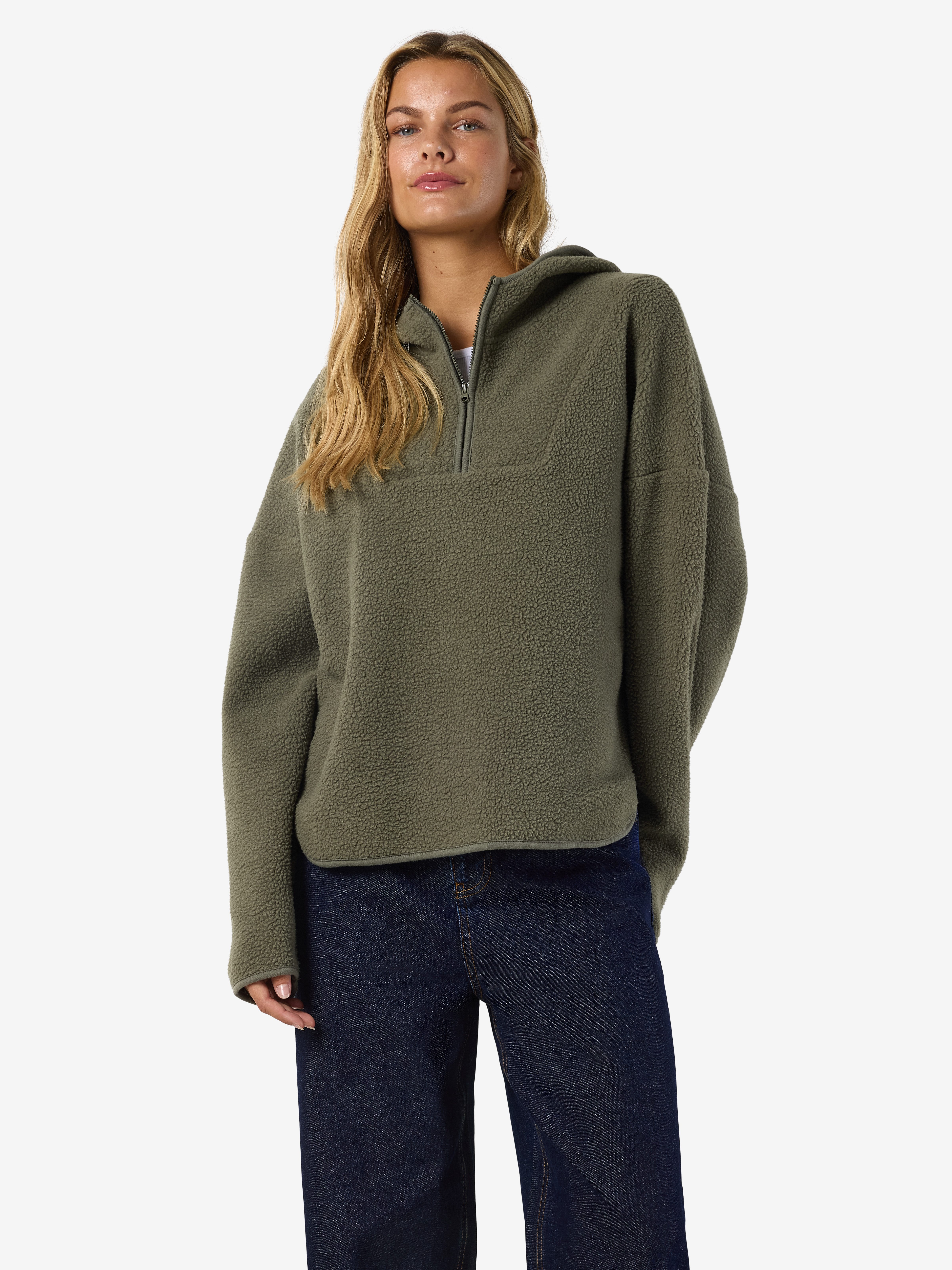 Noisy may Fleecepullover NMCOZY L/S HALFWAY ZIP SWEATER JRS NOOS günstig online kaufen
