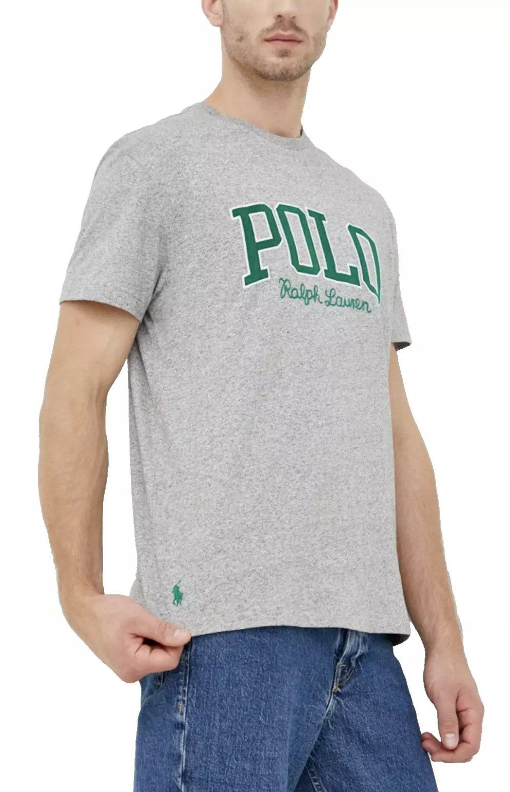 Polo Ralph Lauren T-Shirt 90s Big Logo Retro Classic Fit 90s Großer Collegiate-Logo-Aufdruck auf der Brust
