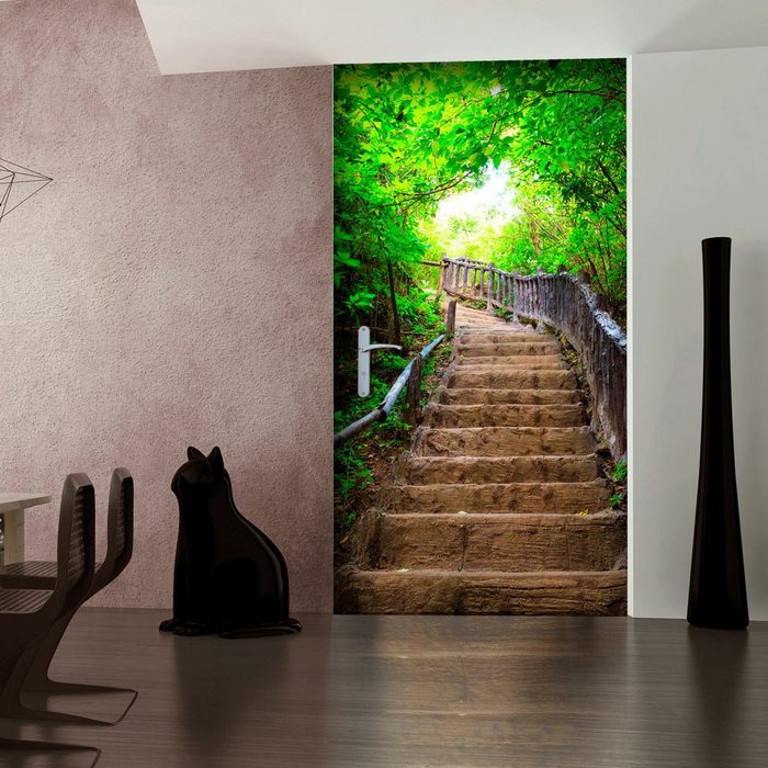 Artgeist Türtapete Photo wallpaper – Stairs from nature I