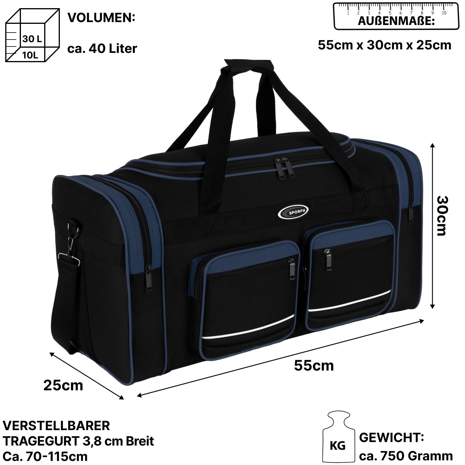 EAAKIE Sporttasche Sporttasche Saunatasche Reisetasche Fitnesstasche Damen Herren Kinder