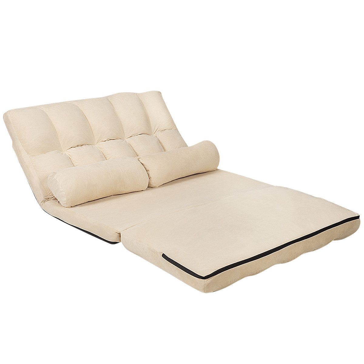 KOMFOTTEU Sofa 2 Sitzer Bodensofa, mit günstig online kaufen