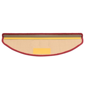 Stufenmatte Treppenmatten Selbstklebend 15 Stk Rot 65x21x4 cm, vidaXL, Höhe: 4 mm