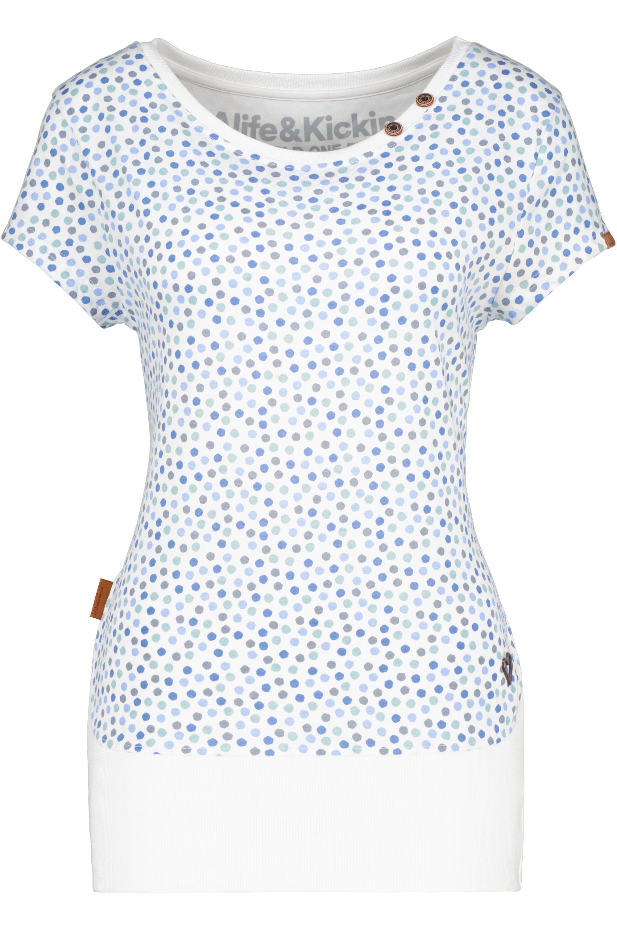 white Damen & Alife Shirt B Kickin Shirt Rundhalsshirt CocoAK