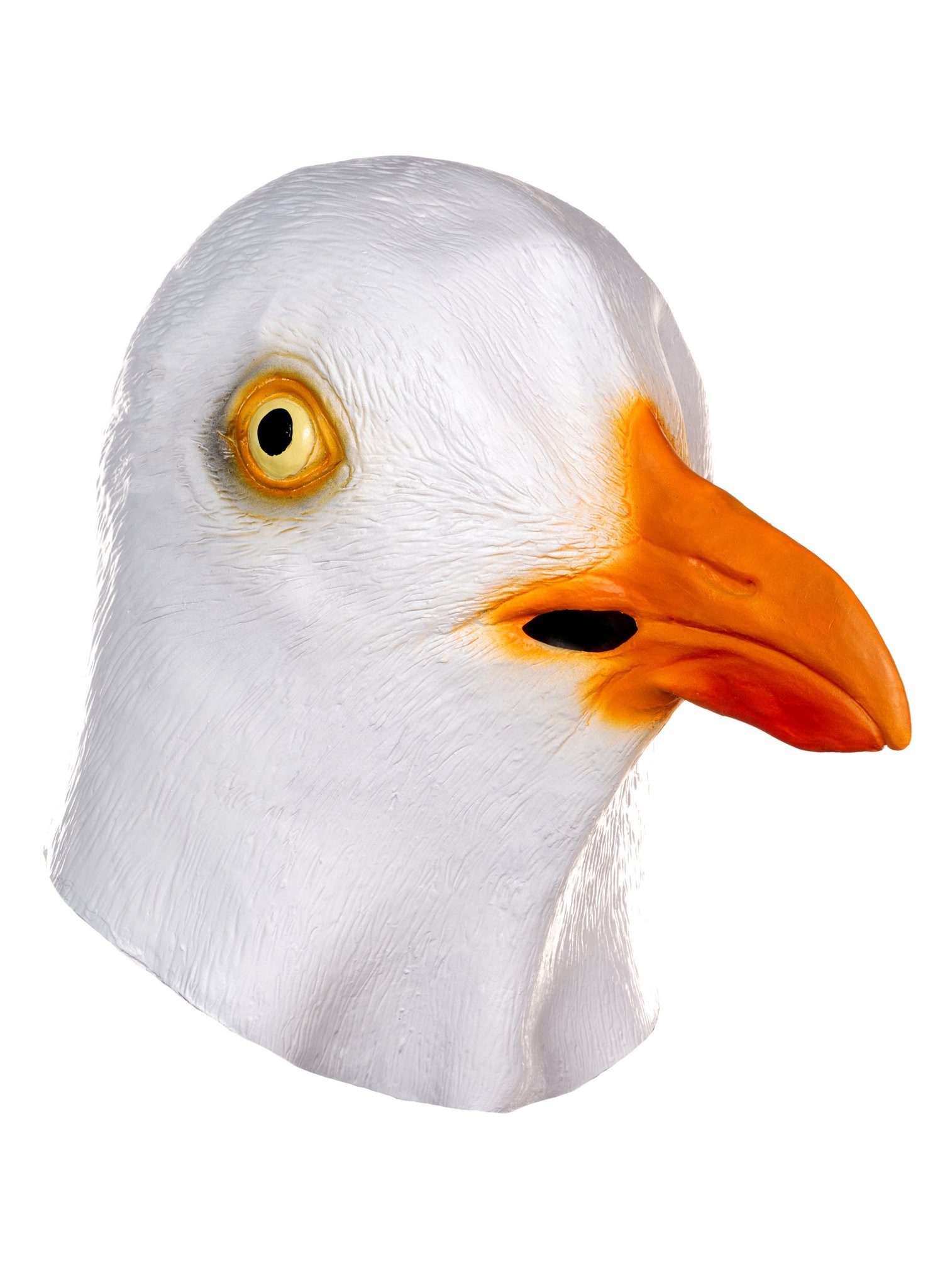 Metamorph Verkleidungsmaske Möwe Maske aus Latex, Witzige Tiermaske für Karneval, Fasching oder Halloween