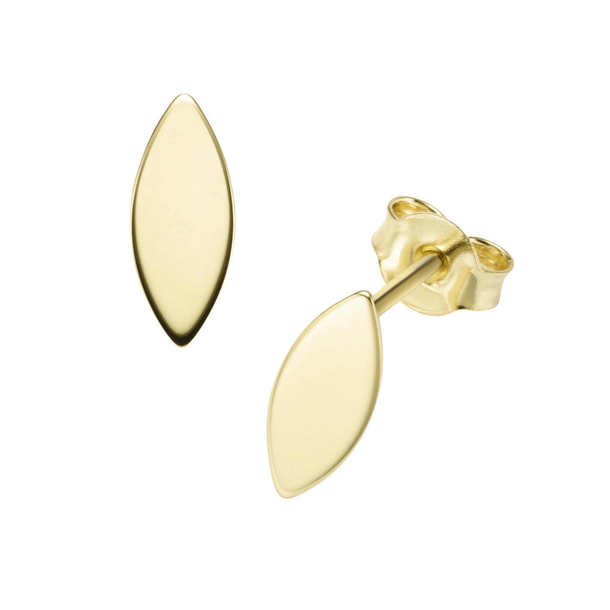 Luigi Merano Paar Ohrstecker navetteförmig, Gold 375